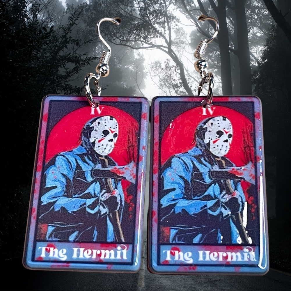 New Jason Halloween horror movie earrings